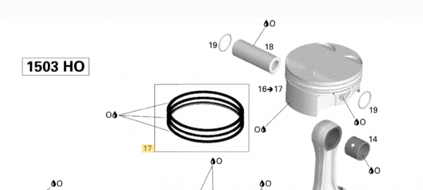 Kolbenringe Standartmaß 99,94 mm